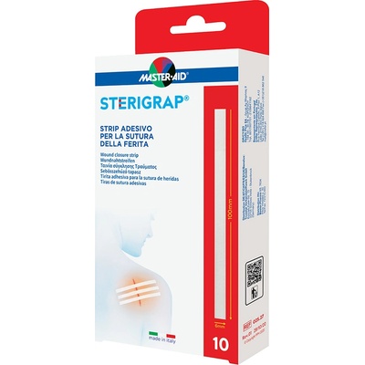 STERIGRAP Náplasťové stehy sterilní 100 x 6 mm 10 ks