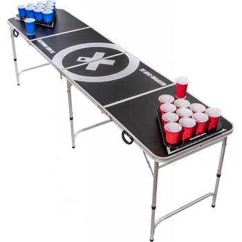 BeerCup Baseliner, souprava se stolem na beer pong, audio, držadla, držák na míčky, 6 míčků