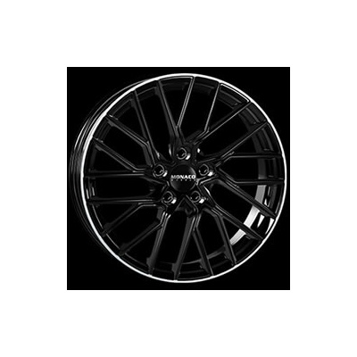 MONACO WHEELS GP11 8x18 5x112 ET45 gloss black polished lip
