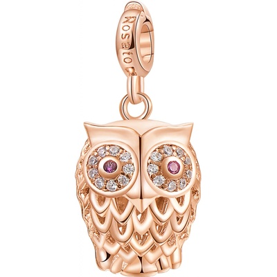 Rosato Bronzový prívesok Malá sova so zirkónmi Storie RZ002