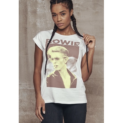 Mister Tee Дамска тениска Merchcode David Bowie в бял цвятUB-MT365-00220 - Бял, размер S