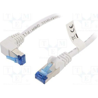 Goobay 51565 Patch S/FTP Cat 6a lanko Cu 2m bílý