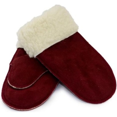 Jako v peřince palčáky velur granát