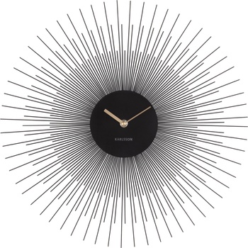 Karlsson Стенен часовник Peony малък черен (KA5817BK)