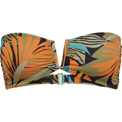 Billabong Дамско бикини горнище Billabong Women's Des Tropiques V Bandeau Bikini top - Black Multi (150-6029-0112)