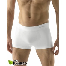Gina pánské boxerky s kratší nohavičkou bezešvé jednobarevné Bamboo PureLine 53004P tm. šedá