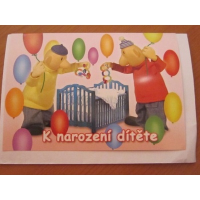 Ostatní Přání k narození dítěte - Pat a Mat