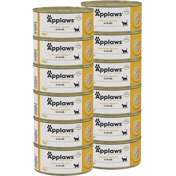 Applaws Консерва за котки с пилешки гърди в бульон 12 x 156 г