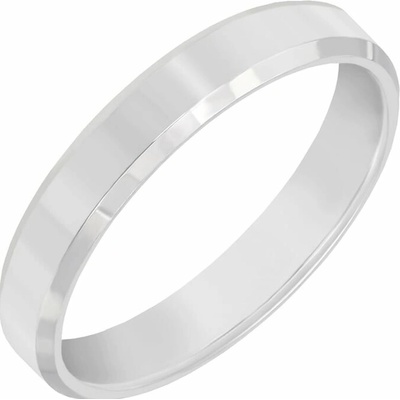 Eppi Zlatý minimalistický pánský snubní prsten se zkosenými hranami Varden RW50627