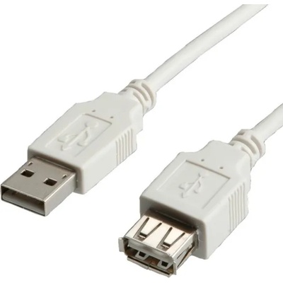 Roline Кабел Roline S3111-400, USB Type A(м) към USB Type A(ж), 0.8m, бежов