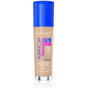 Rimmel London Match Perfection SPF20 tekutý make-up 301 Warm Honey 30 ml