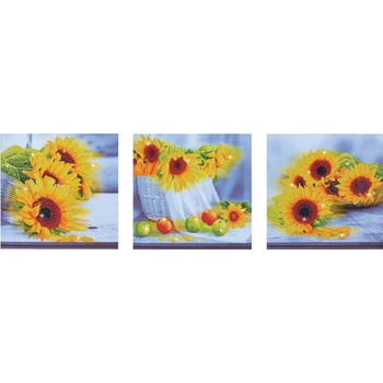 Image 1 of Diamond dotz Диамантен гоблен " Слънчогледен триптих"
