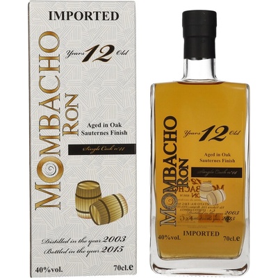 Mombacho Sauternes finish 12y 40% 0,7 l (kartón)