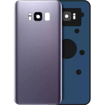 Zadní sklo s krytkou kamery Samsung Galaxy S8 bez loga – orchidejově šedé – Aftermarket Plus SAM3844