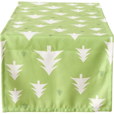 Textilomanie Textilní běhoun SCANDI TREES 40x140 cm zelený