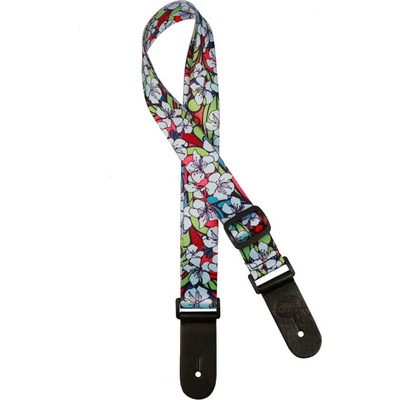 TMA Колан за укулеле цветя gstu-80-bu