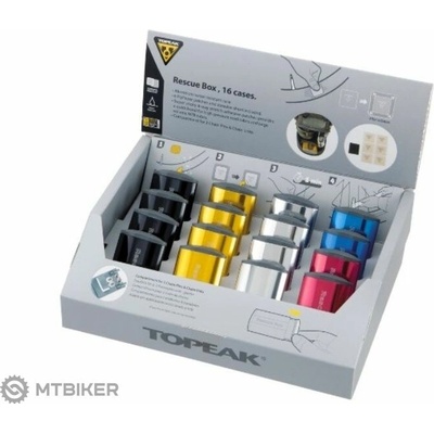 Topeak RESCUE BOX sada samolepících záplat, mix barev