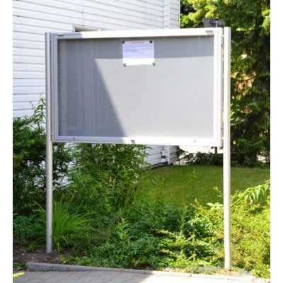 Expoint venkovní vitrína GEX01-2 oboustranná 15 x A4, 122 x výška 104 x 6,9 cm x 195 cm – Zboží Dáma