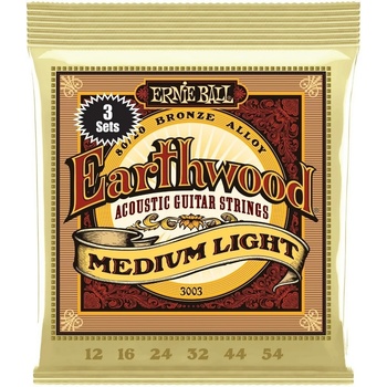 Image 1 of Ernie Ball 3003 Earthwood 3-Pack Струни за акустична китара (P03003)