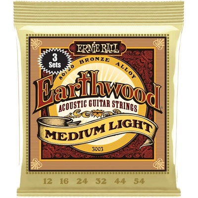 Ernie Ball 3003 Earthwood 3-Pack Струни за акустична китара (P03003)