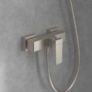 Villeroy & Boch Смесител за душ Villeroy&Boch Architectura Square, еднокоманден, четкан никел (TVS12500100064)