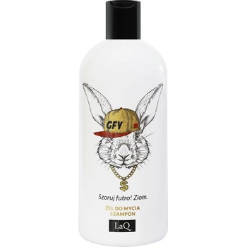 LaQ Music Purifies R'n'B Rabbit sprchový gél a šampón 2 v 1 300 ml
