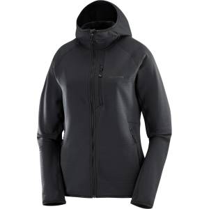 Salomon Дамско поларено яке Salomon Women's Essential Lightwarm Fleece jacket - Deep Black (105-6016-0214)