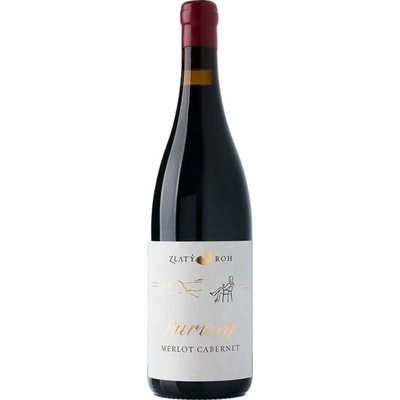 Zlaty Roh Merlot Cabernet 2022 Červené 14.3% 0,75 l (holá láhev)