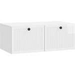 vidaXL Стенно монтиран ТВ шкаф Бял гланц 78, 5 x 41 x 30 см (898009)