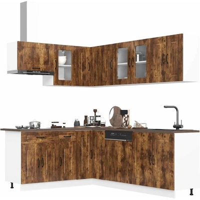 vidaXL Комплект кухненски шкафове от 11 части Kalmar, инженерно дърво (3314886)