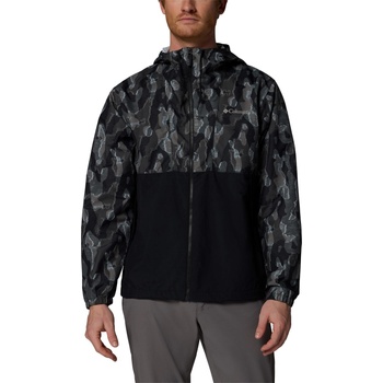 Columbia Spire Valley Hooded Windbreaker - Black Print
