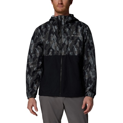 Columbia Spire Valley Hooded Windbreaker - Black Print
