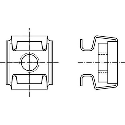 PROFISTYL Matice v kleci 8,3x8,3mm A2/St nerez-ocel Varianta: Matice v kleci M06 (2,6-3,5) nerez A2/ST [8,3x8,3] – Sleviste.cz