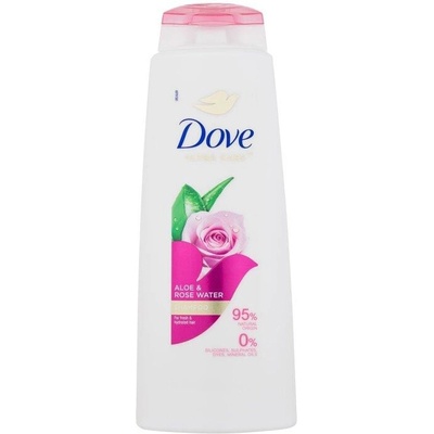 Dove Aloe Vera a ružová voda 2v1 Hydratačný šampón na vlasy 400 ml