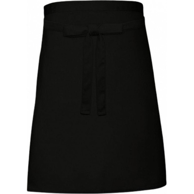 Link Kitchen Wear Pekařská lehčí zástěra délka pkolena 240 g/m Černá X997