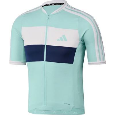 adidas Мъжка фланелка с къс ръкав за колоездене adidas Tempo Merino Jersey Cycling jersey - Semi Flash Aqua - размер XL (056-4143-0115)