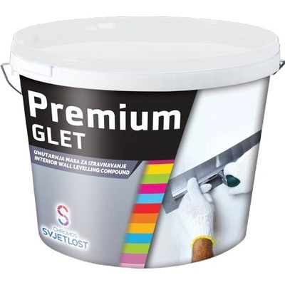 SVJETLOST PREMIUM GLET Na jemné vyrovnávanie vnútorných stien 1kg