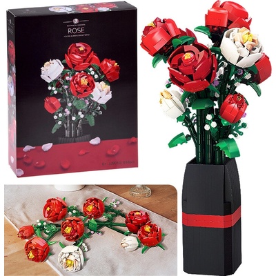 JIE STAR Buket růží ve váze