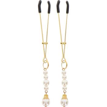 Image 1 of Taboom Tweezers with Pearls Gold
