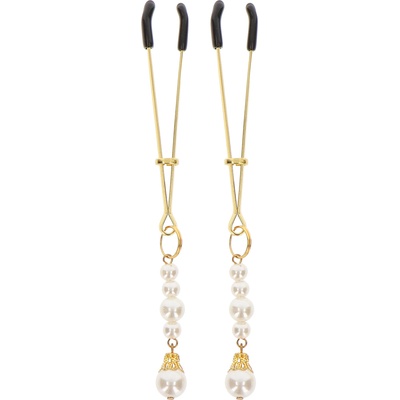 Taboom Tweezers with Pearls Gold