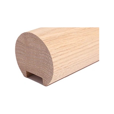 Marušík Dřevěné madlo kruhové HL50 49 mm s drážkou, dub nastavovaný – Sleviste.cz