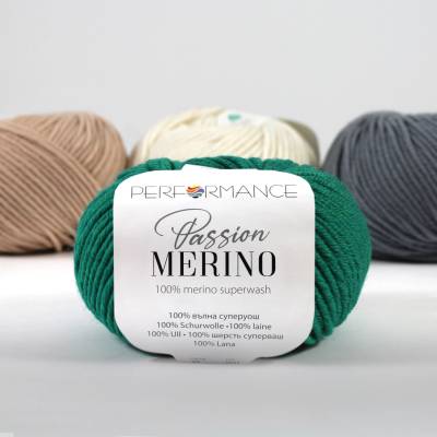 100% Merino příze - Passion tmavá zelená