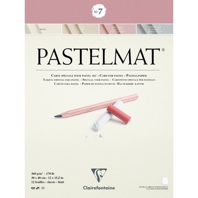 Clairefontaine Pastelmat Glued Pad N7 Скицник 12 30 x 40 cm 360 g (96054C)