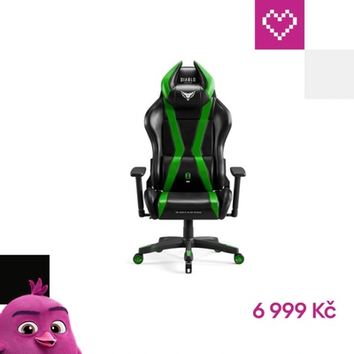 Diablo Chairs X-Horn 2.0 Normal Size zelená
