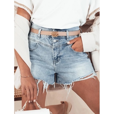 Basic džínové kraťasy hotshort sy0366 Modré