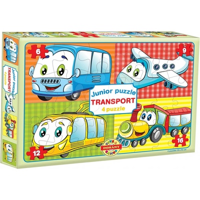 Dohány Junior Transport 4 Dopravné prostriedky 6-9-12-16 dielov