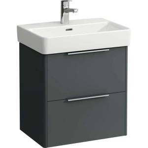 Laufen Base - Шкаф за мивка, 52x52x36 см, 2 чекмеджета, сив H4021521102661 (H4021521102661)