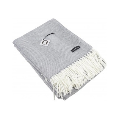 Skagen Ligth Grey Novoform Pléd s třásněmi 130x170