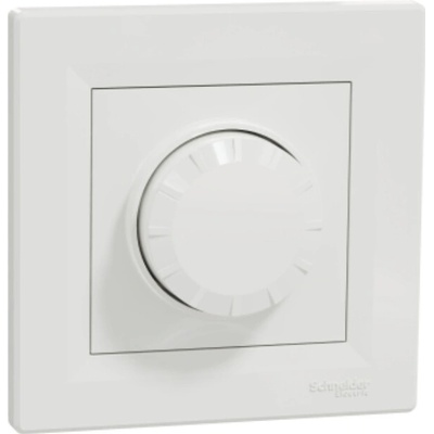 SCHNEIDER Asfora Otočný LED stmievač s rámčekom ASFORA SS 370W biely EPH6800121