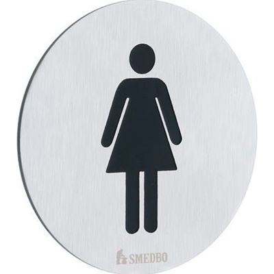 SO - XTRA FS956 - Piktogram WC dámy samolepiaci NEM - nerez matná | MP-KOVANIA.sk